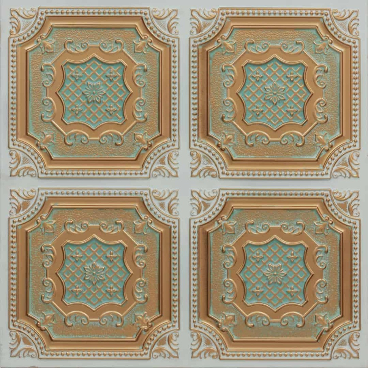 Faux Tin Ceiling Tile Glue up 24 in x 24 in 332