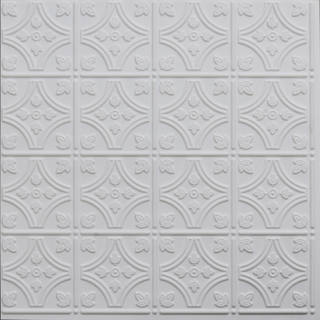 Victoria Faux Tin Ceiling Tile Glue up 24 in x 24 in 345