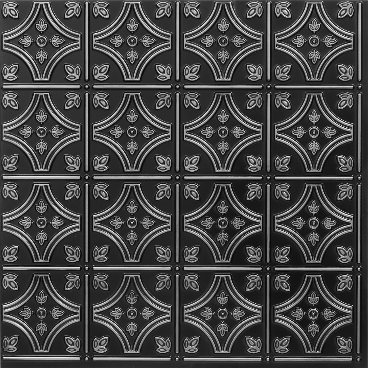 Victoria Faux Tin Ceiling Tile Glue up 24 in x 24 in 345