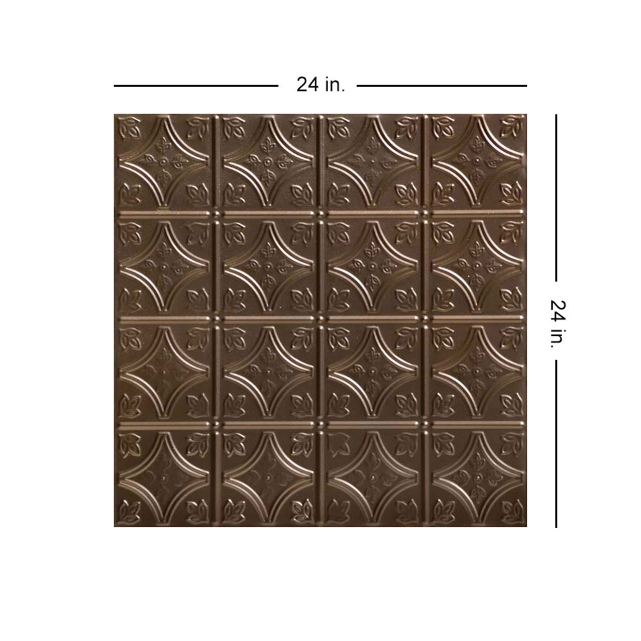 Tiny Tiptoe 2 ft x 2 ft Shanko Acoustical Perforated Tin Ceiling