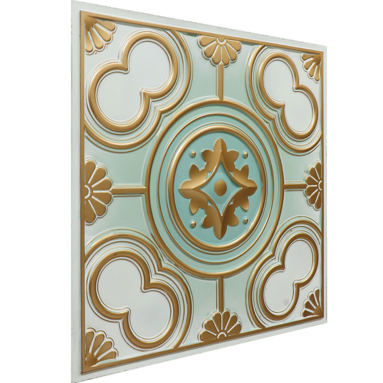 Gothic Fleur Faux Tin Ceiling Tile #334