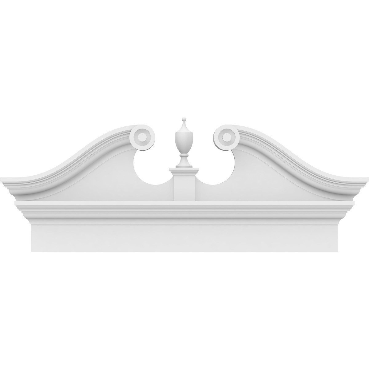 Rams Head Architectural Grade PVC Combination Pediment