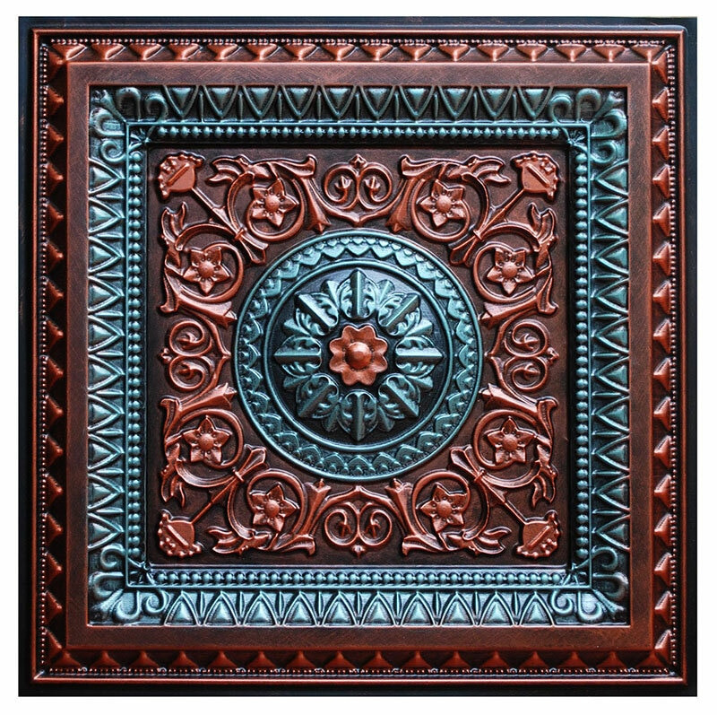 La Scala VII - #CTF-001-7 - FAD Hand Painted Faux Tin Ceiling Tile