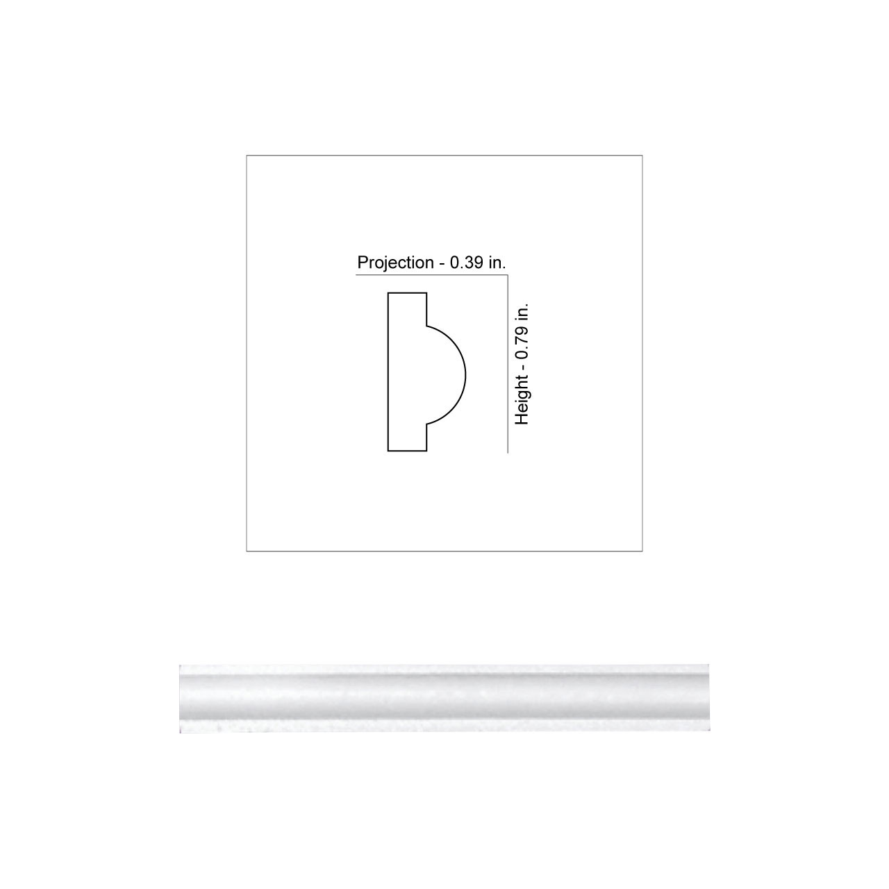 Dawna Glue up Styrofoam Decorative Molding Packs 1 in Wide 6 5 ft