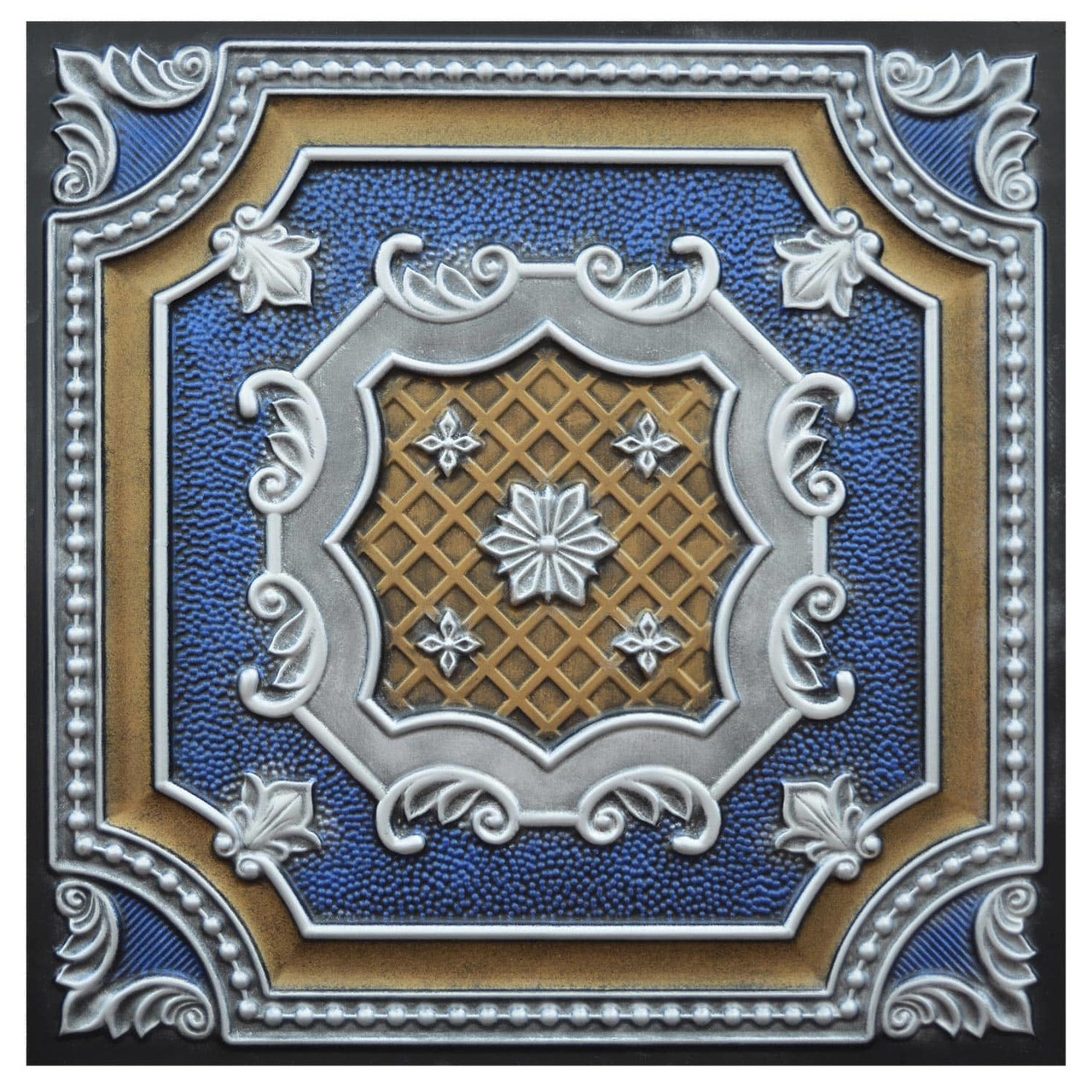 Elizabethan Shield Ii Fad Hand Painted Ceiling Tile Ctf 015 2