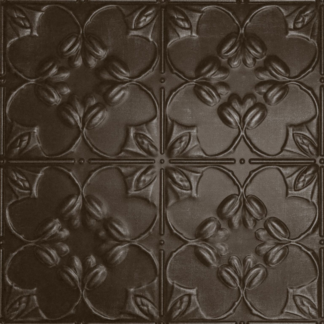 Shanko #302 Lilac Hand Painted Tin Ceiling Tile DCT