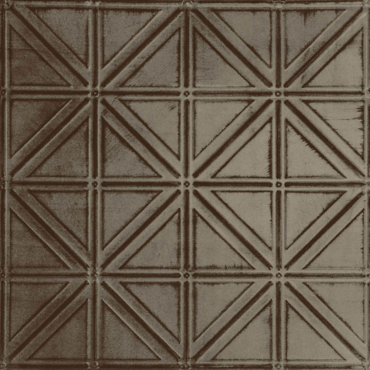 Shanko #215 Right On Hand Painted Tin Ceiling Tile DCT