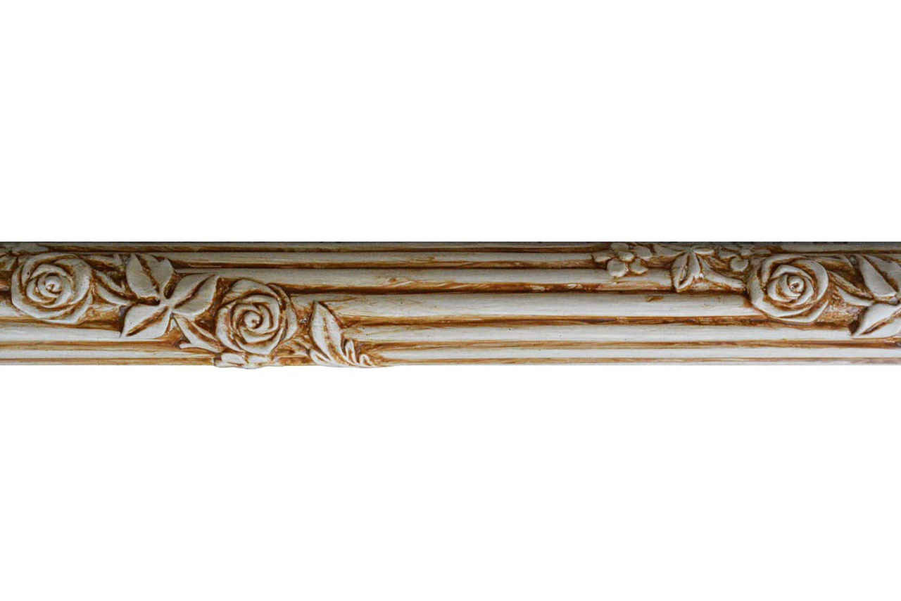 Foliage Fad Hand Painted Flat Molding For Panel Chair Rail Casings 96 In X 1 3