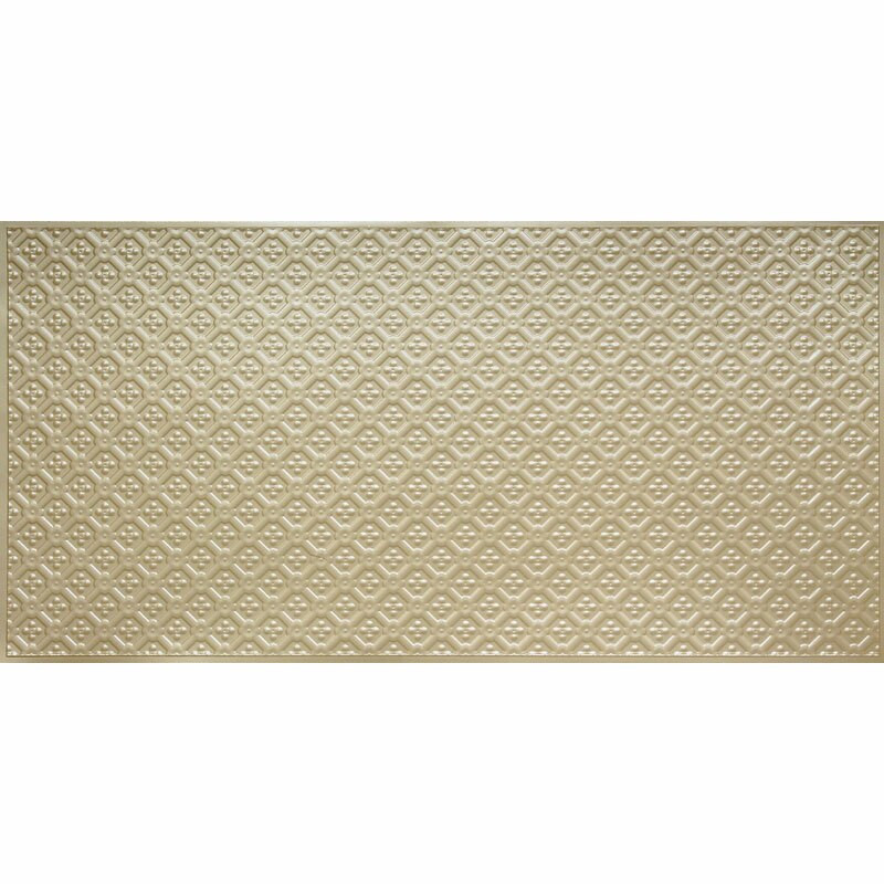 Flower Field Faux Tin Backsplash Roll WC 15