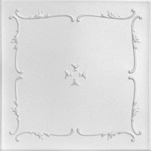 Spring Buds 20 in x 20 in Glue-up Styrofoam Ceiling Tile Pack - #R05 - Plain White