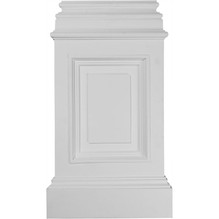 Endurathane Classic Large Pedestal Base, 14-3/8 in x 24-3/4 in x 2-4/8 in