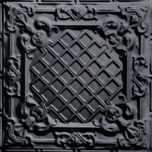 Casa Milano - Tin Ceiling Tile - 24 in x 24 in - #524 - Black