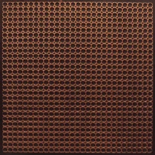 Faux Tin Ceiling Tile / Filler - #F6 - 24"x24" - Antique Copper