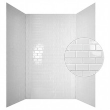 Subway Tile - MirroFlex - Tub and Shower Walls - Gloss White