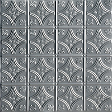 Tiny Tiptoe - Shanko - Tin Plated Steel - Wall and Ceiling Patterns - #209 - 24"x24" - Lacquered Steel