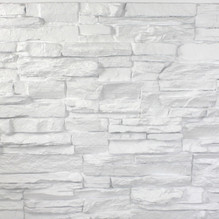 Lightning Ridge Faux Stone Panel - Coconut White