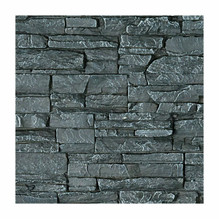 Canyon Ridge Stacked Stone, Stonewall Faux Stone Siding Panel, Slate Gray