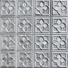 Clover 2 ft x 2 ft Shanko - Wall and Ceiling Patterns - #203 - (Pack of 6 and 12) - Lacquered Steel
