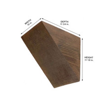 Rough Sawn Slant Corbel 10 in x 11 1/8 in x 11 3/4 in (A) - Measurement Rough Sawn Slant Corbel 10 in x 11 1/8 in x 11 3/4 in (A) - Measurement