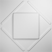 Aubrey Endurawall Decorative 3D Wall Panel 20 in x 20 in - White