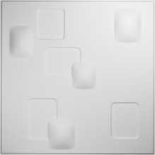 Avila Endurawall Decorative 3D Wall Panel 20 in x 20 in - White