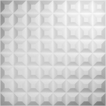 Bradford Endurawall Decorative 3D Wall Panel 20 in x 20 in - White