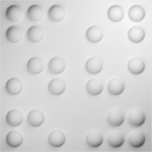 Emery Endurawall Decorative 3D Wall Panel 20 in x 20 in - White