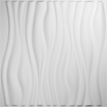 Leandros Endurawall Decorative 3D Wall Panel 20 in x 20 in - White