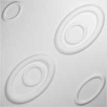 Maria Endurawall Decorative 3D Wall Panel 20 in x 20 in - White