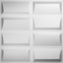 Robin Endurawall Decorative 3D Wall Panel 20 in x 20 in - White