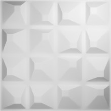Tristan Endurawall Decorative 3D Wall Panel 20 in x 20 in - White