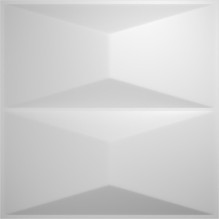 Aberdeen Endurawall Decorative 3D Wall Panel 20 in x 20 in - White