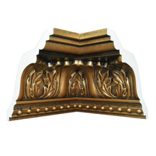 Foliage - FAD Hand Painted Crown Molding Inside Corner #CMF-035-IC 