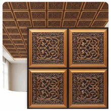 Lovers - Knot - Faux - Tin - Ceiling - Tile - Glue - Up - 24 - in - x - 24 - in - 231 - Antique - Copper