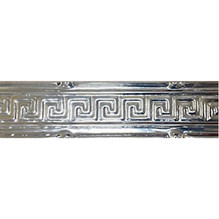 Greek Key - Shanko - Powder Coated Tin Cornice - 3.3 in. Wide 48 in. Long - #811