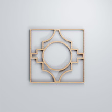 Gypsum Decorative Fretwork Wood Wall Panels - Alder