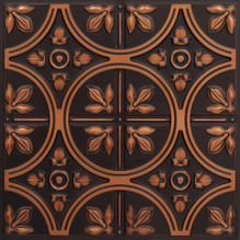 Faux Tin Ceiling Tile - 24"x24" - Antique Copper - #336