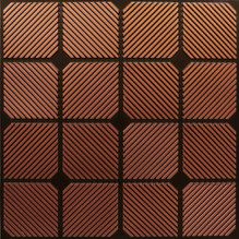 Faux Tin Ceiling Tile - Glue up - 24 in x 24 in - #321 - Antique Copper