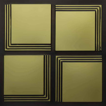 Faux Tin Ceiling Tile - Glue up -  24 in x 24 in - #330 - Antique Brass