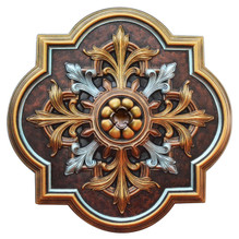 Forest Kingdom  - FAD Hand Painted Ceiling Medallion  31 in - #CCMF-127