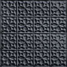 Salem - Shanko - Powder Coated - Tin Ceiling Tile - #240 - Black Salem - Shanko - Powder Coated - Tin Ceiling Tile - #240 - Black