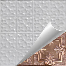 Salem - Shanko - Hand Painted - Tin Ceiling Tile - #240 - Antique Copper