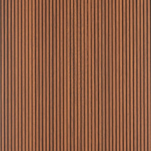 Rounded Mini Slats Polystyrene Wood Slat Walls 94.5 in x 12 in MG-2010 - (Pack of 10) / 78.8 sqft -  Mahogany