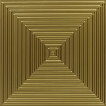 Pyramid Step - Faux Tin Ceiling Tile - Glue up - 24 in x 24 in - #363 - Brass