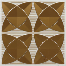 Clover Curve - Faux Tin Glue-Up Ceiling Tile - #369 - Antique White