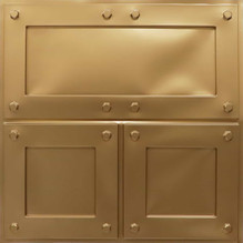  Faux Tin Ceiling Tile - Glue up - 24 in x 24 in - #320 - Gold