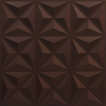 Faux Tin Ceiling Tile - Glue up - 24 in x 24 in - #342 - Mocha