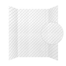 Argyle Tile Shower Wall Panels Surround - Gloss White