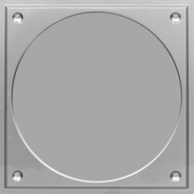 Faux Tin Ceiling Tile - Drop In - 376 - Silver