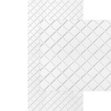 Argyle MirroFlex 4x8 Glue Up PVC 3D Wall Panels - (Pack of 3 and 5) / 96 - 160 sqft - Gloss White Paintable